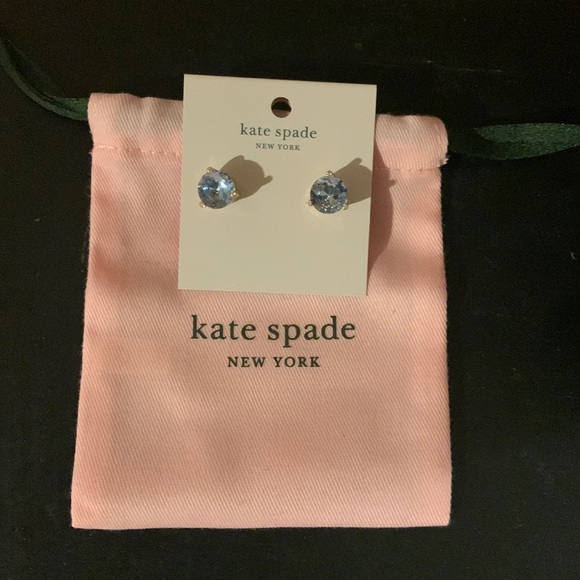 Kate Spade light blue/topaz earrings. - Picture 1 of 2